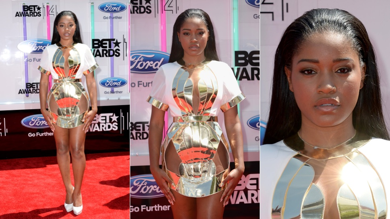 Illustration for article titled Cleavage, Cut Outs and Crop Tops at the BET Awards